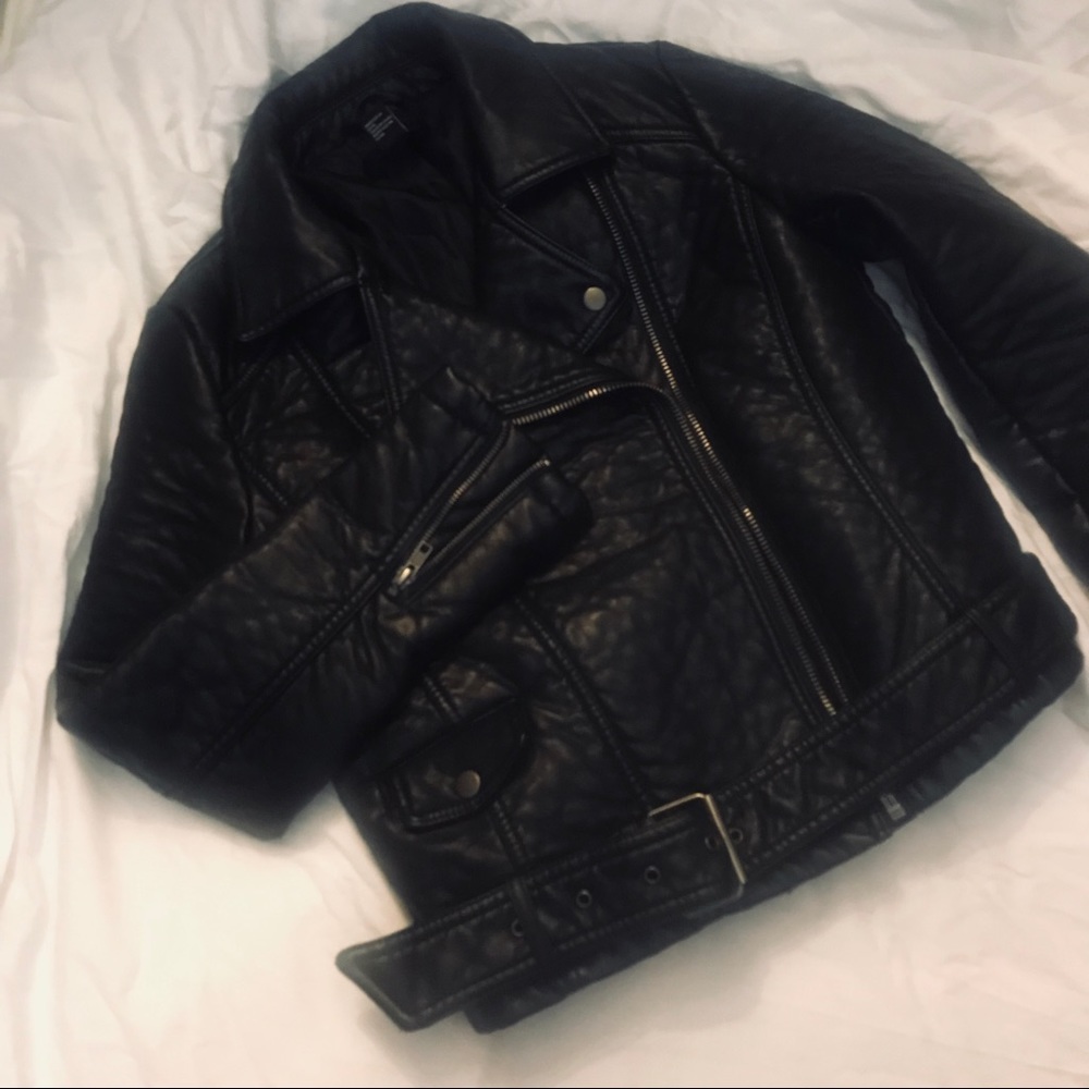 Faux Leather Forever 21 Moto Style Jacket